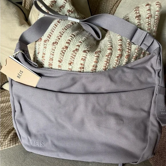 BEIS Bags Nwt Beis Carryall Crossbody Bag In Lavender Poshmark